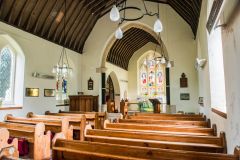 The 19th-century church interior