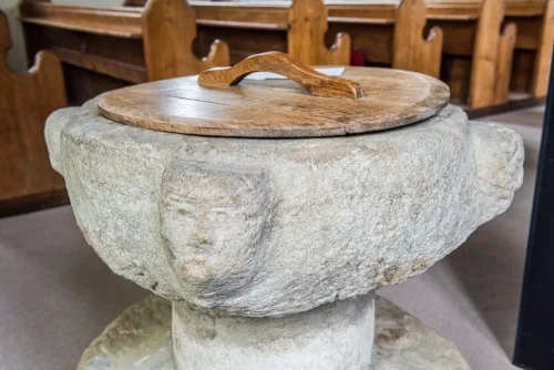 The 12th-century font