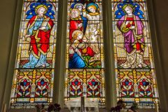 The colourful east window