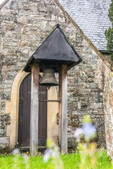 The unusual free-standing bell canopy