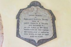 Margaret Traske memorial, 1919