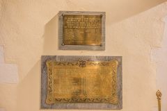 The war memorial plaques