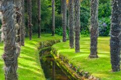 A quiet garden canal