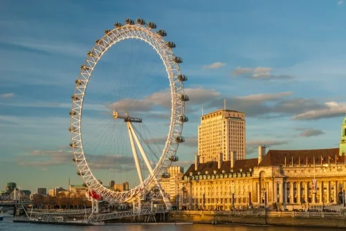 The London Eye from Westminster Bridge