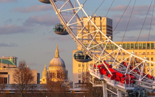 The London Eye and St Paul's Cathedral