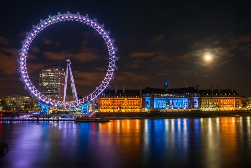 The London Eye at night