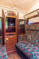 Inside a traditional railway comparment