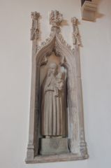 14th c niche, north aisle