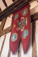 1743 silk regimental battle flag