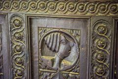 Detail of carving on the altar table