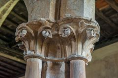 Ornately carved capitals