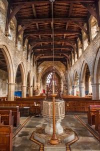 Looking up the nave