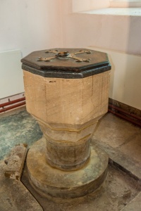 1662 font on medieval base