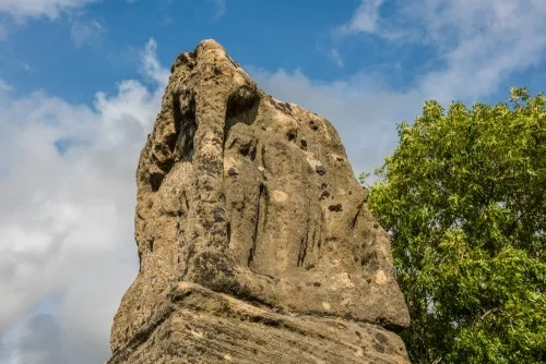 The south face 'The Three Marys' carving