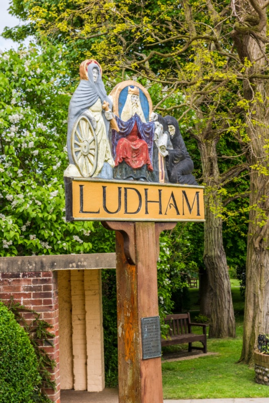 The Ludham village sign