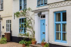 A pretty 18th century cottage opposite from the church