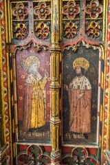 Edward the Confessor and St Walstan on the screen base