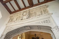 Carved canopy of the Peche tomb