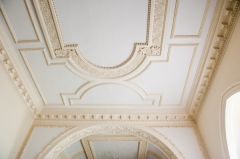 1723 moulded plaster ceiling in the nave