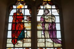 18th century Stained glass of St Botolph by William Peckitt