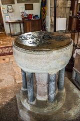 The restored Norman font