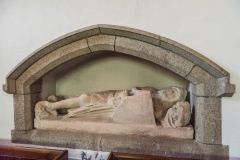 14th-century effigy of a knight in St John's Church