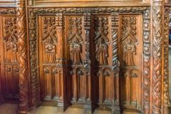 The beautifully carved screen base