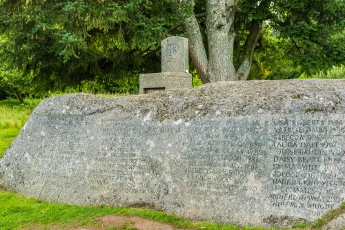 The May Queen's Stone in The Orchard