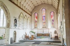 The chancel of All Saints Church