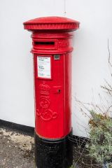 A rare Edward VII pillar post box