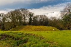 The Saxon fort earthworks
