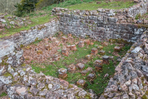 Roman hypocaust in the Frigidarium