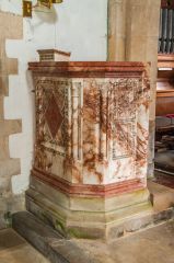 The beautiful 19th-century pulpit