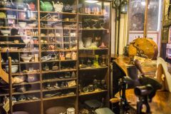 Reconstruction of Plowright's ironmongers shop, 1910