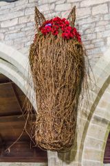 Decoration in the shape of a horse's head