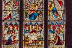 Richly coloured Victorian stained glass
