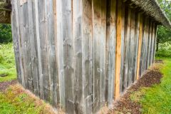 Timber construction of the Dark Ages hut