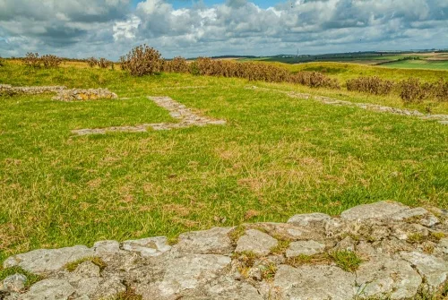 The Roman temple foundations