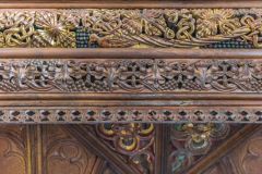 Can you spot the carved bird?