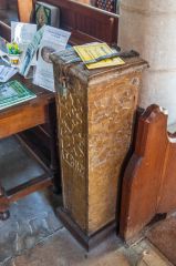 Manton, St Mary's Church, 17th-century alms box