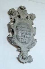 Manton, St Mary's Church, Frances Tomblin memorial, 1745
