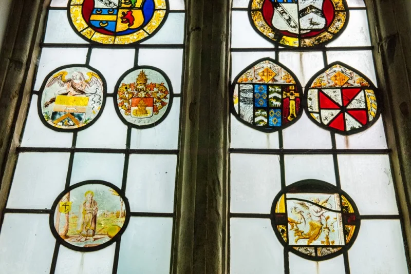 16th century Flemish painted glass roundels