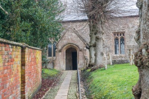 The churchyard path
