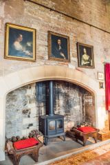 Markenfield Hall, The Great Hall fireplace