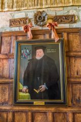 Markenfield Hall, Sir Thomas de Markenfield portrait in the Chapel