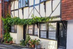 A pretty timber-framed house on Silverless Street