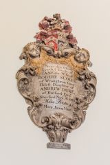 Memorial tablet to Jane Scoles, 1733