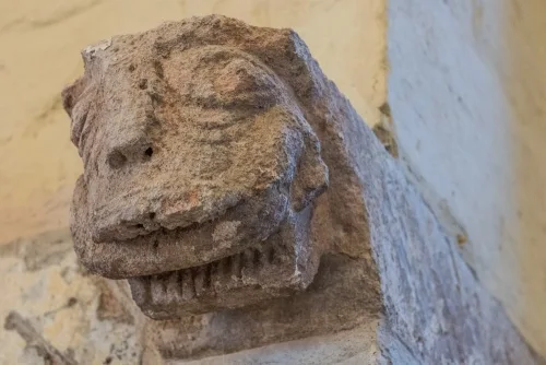 12th-century corbel of a strange beast