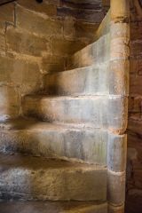 Spiral stair to the second floor