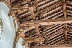 The 15th century single hammer-beam roof